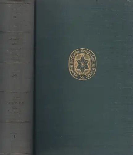 Buch: Goethes Briefwechsel mit Christian Gottlob Voigt. Band IV, Huschke. 1962