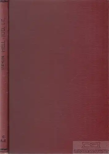 Buch: Die hellenistisch-jüdische Litteratur, Stählin, Otto. 1921, gebraucht, gut
