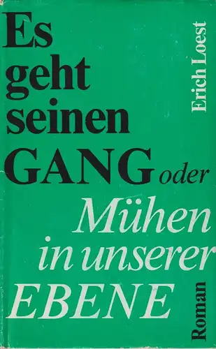 Buch: Es geht seinen Gang, Loest, Erich. 1979, Greifenverlag, siegniert