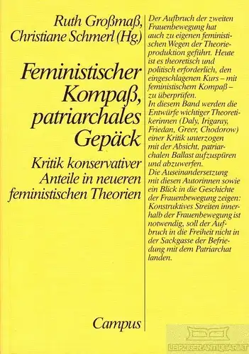 Buch: Feministischer Kompaß, patriachales Gepäck, Großmaß, Ruth. 1989
