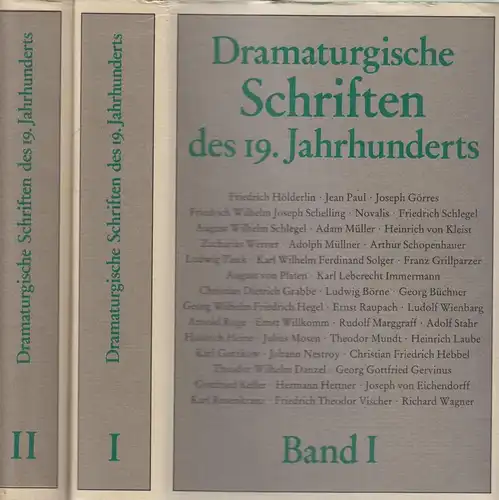 Buch: Dramaturgische Schriften des 19. Jahrhunderts, 2 Bände, 1987, Henschel
