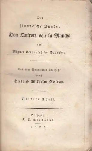 Buch: Der sinnreiche Junker Don Quixote von la Mancha -... Cervantes Saav 181047