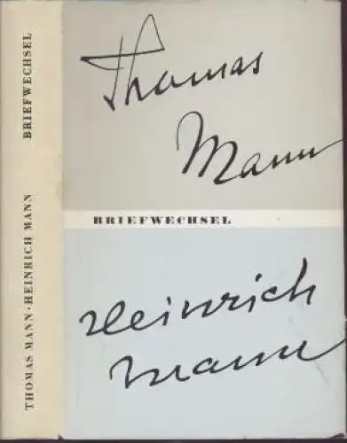 Buch: Briefwechsel 1900-1949, Mann, Thomas / Mann, Heinrich. 1969, Aufbau Verlag