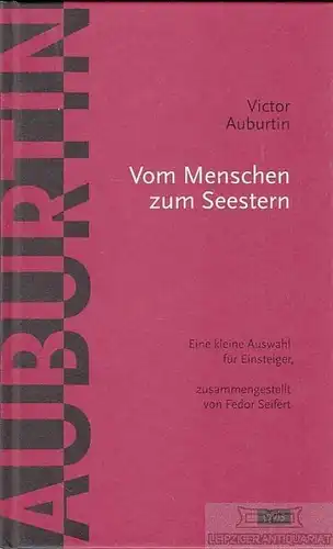 Buch: Vom Menschen zum Seestern, Auburtin, Victor, Jovis Verlag