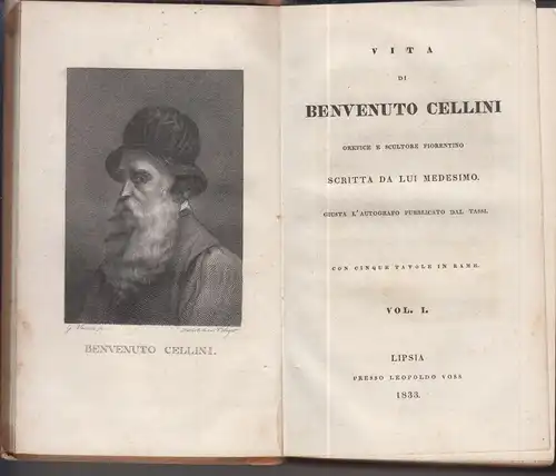Buch: Vita di Benvenuto Cellini, Cellini, B., 1833, Leopold Voss, gebraucht, gut