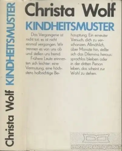 Buch: Kindheitsmuster, Wolf, Christa. 1978, Aufbau-Verlag, gebraucht, gut