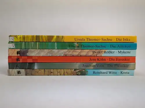 6 Bücher Sachbücher Kinderbuchverlag, Inka, Azteken, Mykene, Etrusker, Phöniker