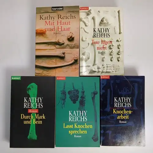 5 Bücher Kathy Reichs: Temperance-Brennan-Romane, Knochen, Tote, Haut, Bein ...