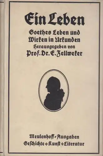 Buch: Ein Leben,  Zellweker, E. (Hrsg.), 1917, Goethes Leben und Wirken...