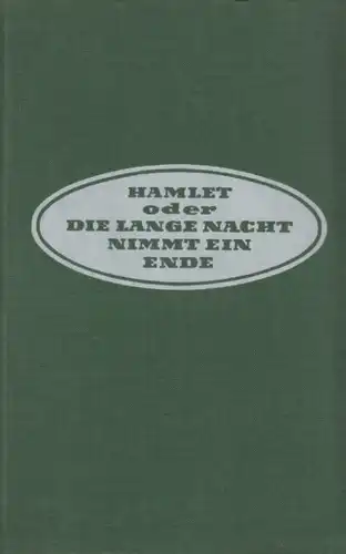 Buch: Hamlet oder die lange Nacht nimmt ein Ende, Döblin, Alfred. 1956
