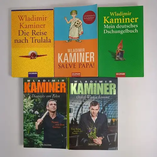 5 Bücher Wladimir Kaminer: Trulala, Salve Papa, Eden, Dschungelbuch, Onkel Wanja