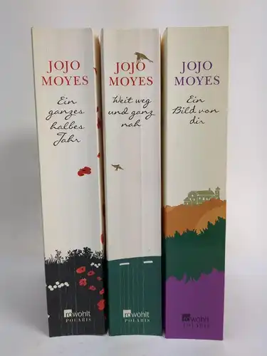 3 Bücher Jojo Moyes, Rowohlt Polaris, 3 Bände, Jahr, Weit weg, Ein Bild von dir