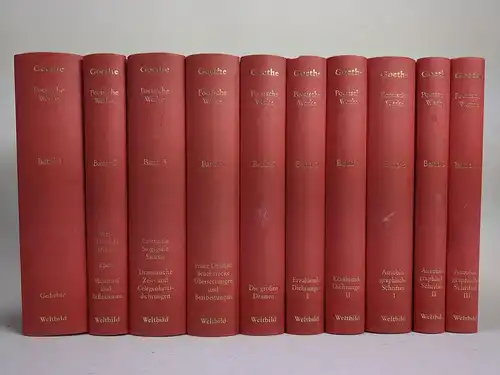 Buch: Johann Wolfgang Goethe - Poetische Werke. 10 Bände, Weltbild Verlag