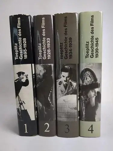Buch: Geschichte des Films, Jerzy Toeplitz. 4 Bände, 1979 ff., Henschelverlag