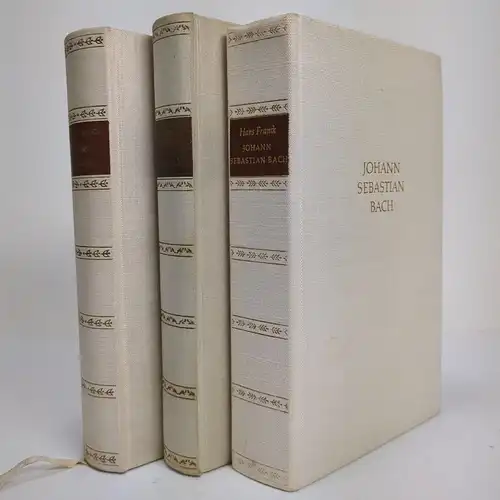 3 Bücher Hans Franck: Johann Sebastian Bach; Marianne; Frühe Glocken. Union Vlg.