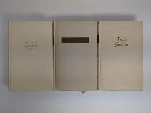 3 Bücher Hans Franck: Johann Sebastian Bach; Marianne; Frühe Glocken. Union Vlg.