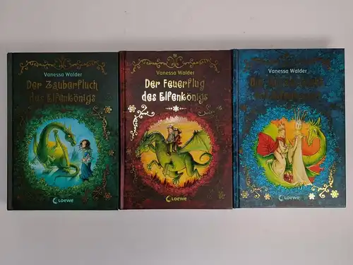 Buch: Elfenkönig 1-3, Vanessa Walder, Zauberfluch, Feuerflug, Wundernacht, 3 Bde