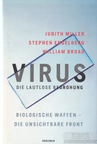 Buch: Virus. Die lautlose Bedrohung, Miller, Judith / Engelberg, S. / Broad, W