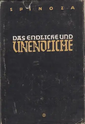Buch: Das Endliche und Unendliche, Spinoza, Benedictus, 1947, Metopen-Verlag
