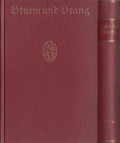Buch: Sturm und Drang, Freye, Karl. 2 Bände, Bongs goldene Klassikerbibli 231896
