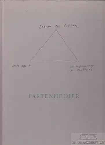 Buch: Jürgen Partenheimer: Vasts Apart, Hofmann, Werner. 1990, gebraucht, gut