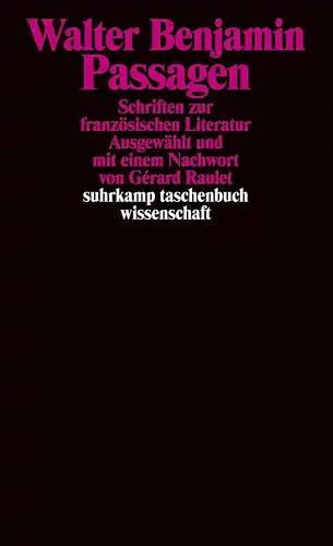 Buch: Passagen, Benjamin, Walter, 2016, Suhrkamp, gebraucht