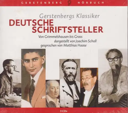 CD-Box: Joachim Scholl - Deutsche Schriftsteller. 2008, 3 CDs, Matthias Haase