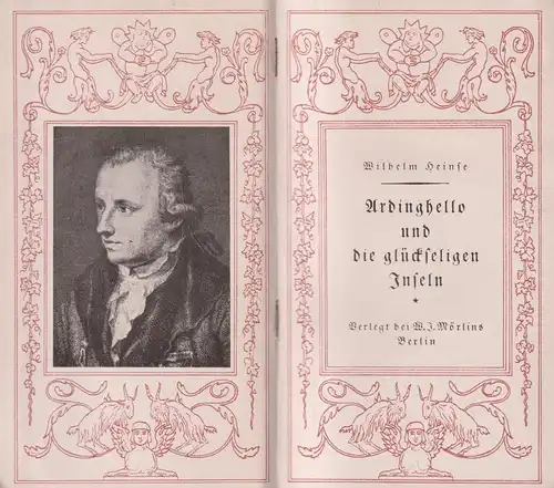 Buch: Ardinghello und die glückseligen Inseln, Heinse, Wilhelm, W. J. Mörlins