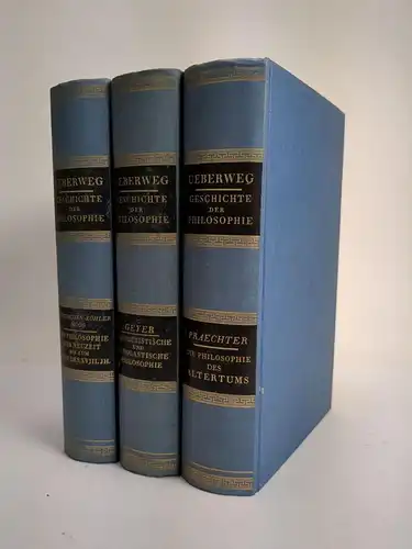 Buch: Grundriss der Geschichte der Philosophie, Friedrich Ueberweg, 3 Bände, WBG