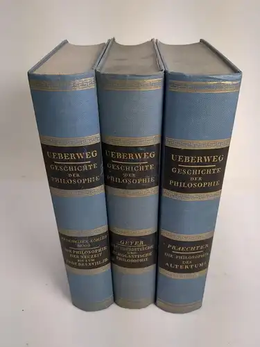 Buch: Grundriss der Geschichte der Philosophie, Friedrich Ueberweg, 3 Bände, WBG