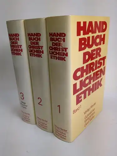 Buch: Handbuch der christlichen Ethik 1-3, Anselm Hertz, 1978, Herder, 3 Bände
