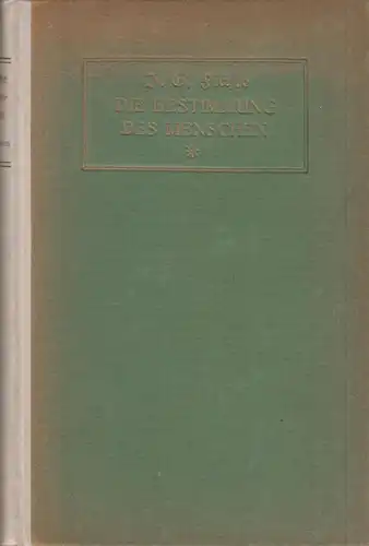 Buch: Die Bestimmung des Menschen, Fichte, Johann Gottlieb, 1922