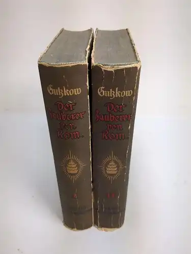 Buch: Der Zauberer von Rom 1+2, Karl Gutzkow, 1911, F. A. Brockhaus, 2 Bände