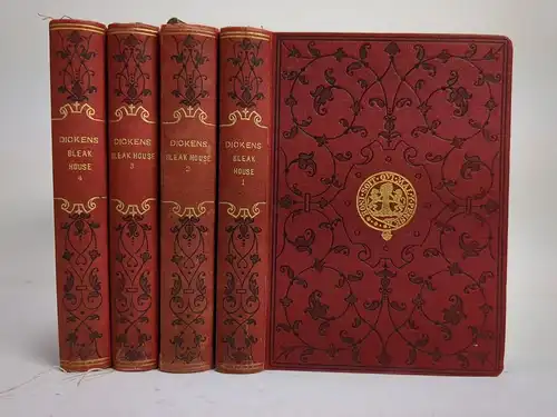 Buch: Bleak House, Charles Dickens, 4 Bände, 1852, Bernhard Tauchnitz, englisch