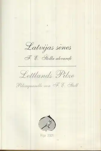 Buch: Latvias Senes-F. E. Stolla akvareli - Lettlands Pilze-Pilzaquarelle von