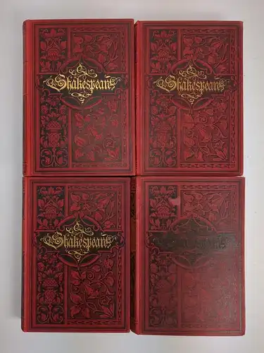 Buch: Shakespeares Sämtliche dramatische Werke, 1 in 4 Bänden, F. Hachfeld Vlg.