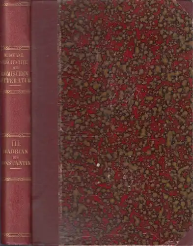Buch: Geschichte der Römischen Litteratur bis zum Gesetzgebungswerk... Schanz