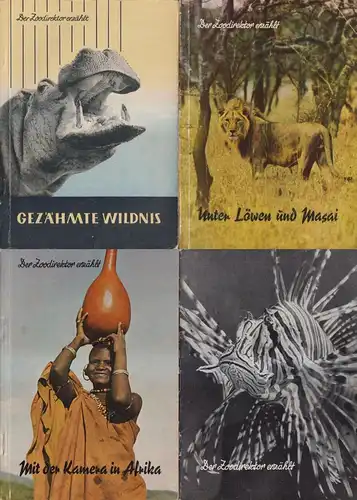 4 Hefte Der Zoodirektor erzählt, Wolfgang Ullrich, Afrika, Wildnis, Löwen, Folge