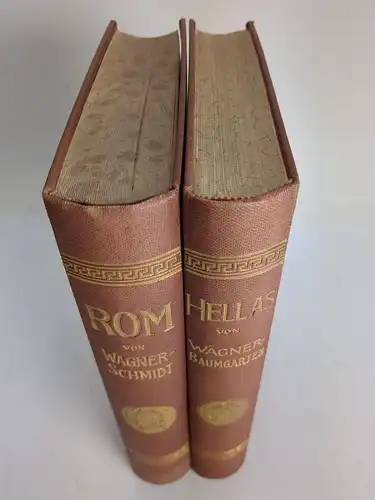 Buch: Hellas / Rom, Wägner, Wilhelm, 1902/05, Otto Spamer Verlag, 2 Bände