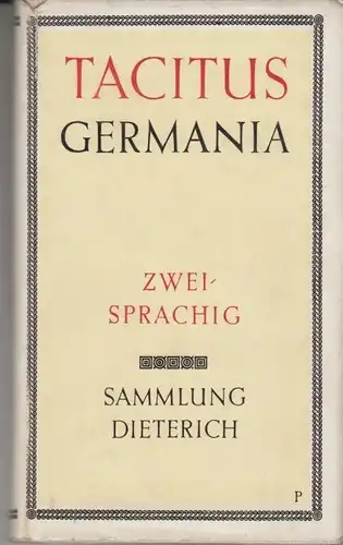 Sammlung Dieterich 100, Germania, Tacitus. 1978, Zweisprachig, gebraucht, gut