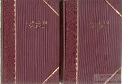 Buch: Heinrich v. Kleists Werke in sechs Teilen, Kleist, Heinrich von. 1900