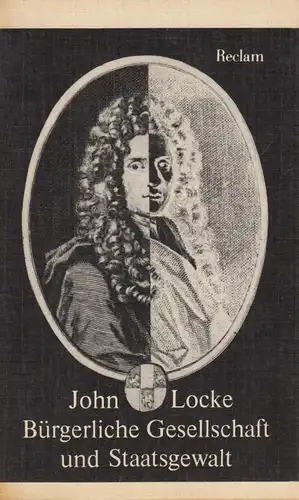 Buch: Bürgerliche Gesellschaft und Staatsgewalt, Locke, John. 1980, RUB