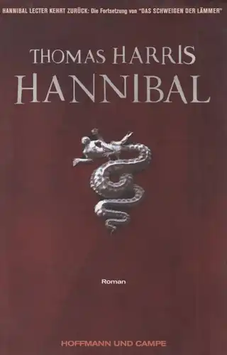 Buch: Hannibal, Harris, Thomas. 2000, Hoffmann und Campe Verlag, Roman