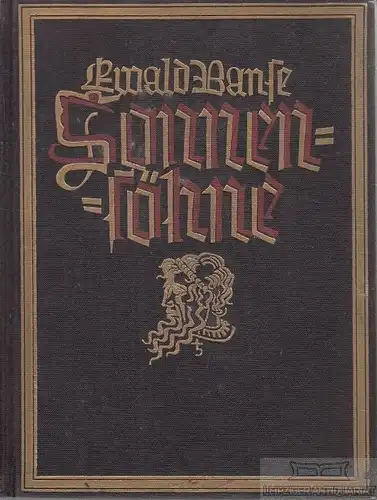 Buch: Sonnensöhne, Banse, Ewald. 1925, Carl Schünemann Verlag, Ein Wanderfries
