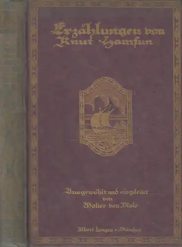 Buch: Erzählungen, Hamsun, Knut, 1917, Verlag Albert Langen, gebraucht, gut