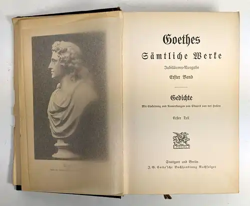 Buch: Sämtliche Werke, Goethe, Johann Wolfgang von, 21 Bände, Cotta'sche