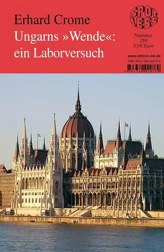 Buch: Ungarns Wende: ein Laborversuch, Crome, Erhard, 2012, Spotless