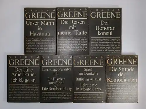 5 Bücher Graham Greene, Volk und Wissen, Unser Mann in Havanna, Honorarkonsul...