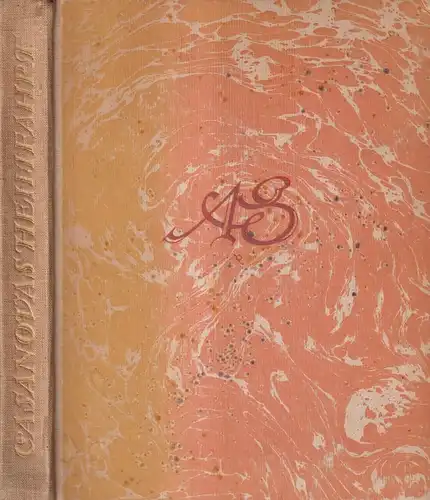 Buch: Casanovas Heimfahrt, Arthur Schnitzler, 1921, S. Fischer, Hans Meid