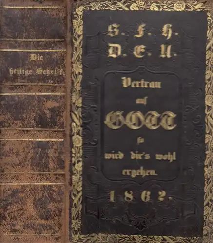 Buch: Die Bibel, Luther, Martin. 1859, Verlag Carl Heinrich Friedrich Dölle